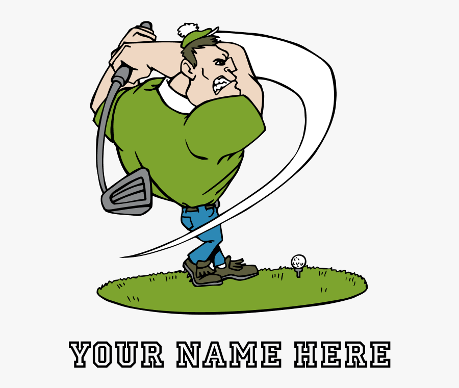 Custom Cartoon Golfer Shot Glass - Team, Transparent Clipart