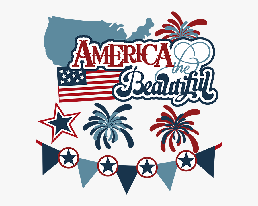 America The Beautiful 4th Of July, Transparent Clipart