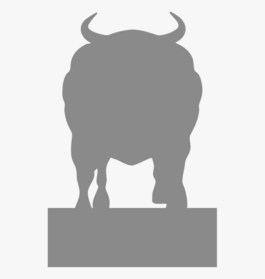 Bull Charging - Bison, Transparent Clipart
