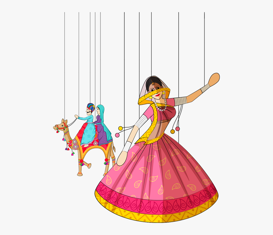 Holidays Clipart Cultural - Drawing Of Rajasthani Dance, Transparent Clipart