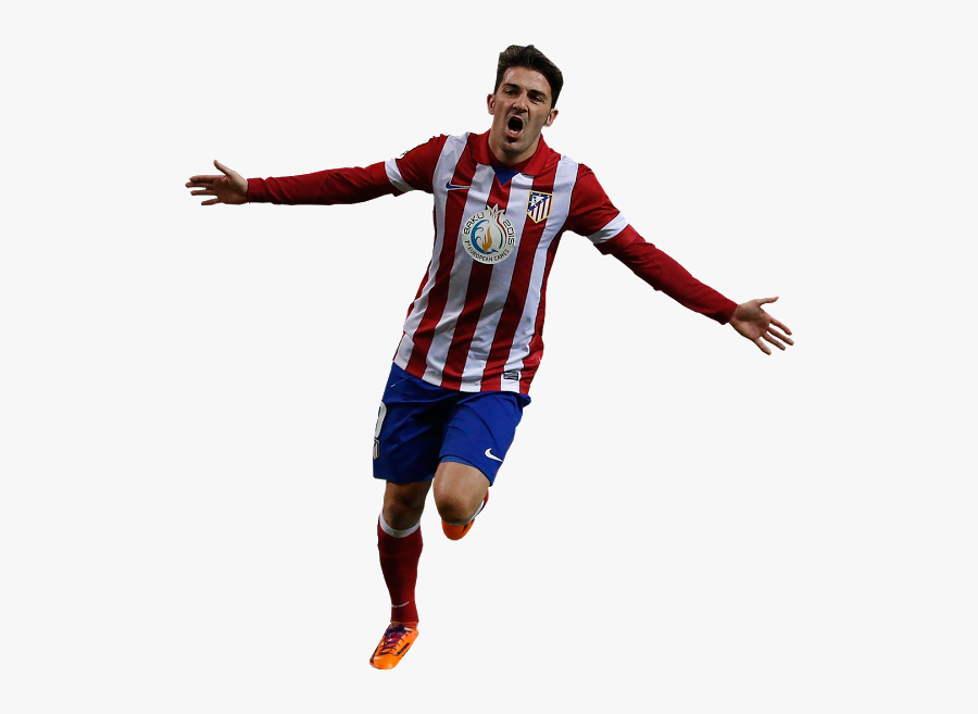 David Villa Png Image - Transparent Background Soccer Player Png, Transparent Clipart