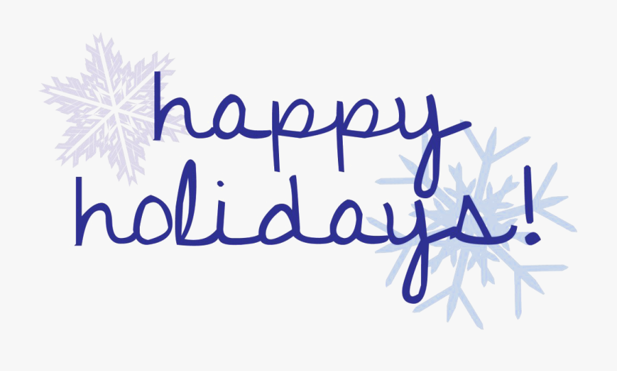 Christmas Happy Holidays Png Clipart - Calligraphy, Transparent Clipart
