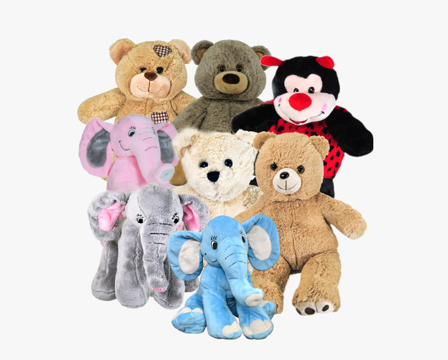 Transparent Urn Clipart - Group Of Stuffed Animals, Transparent Clipart