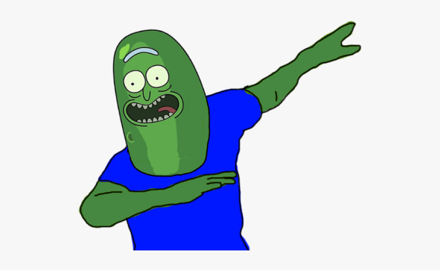 Pickle Rick Dab Transparent, Transparent Clipart