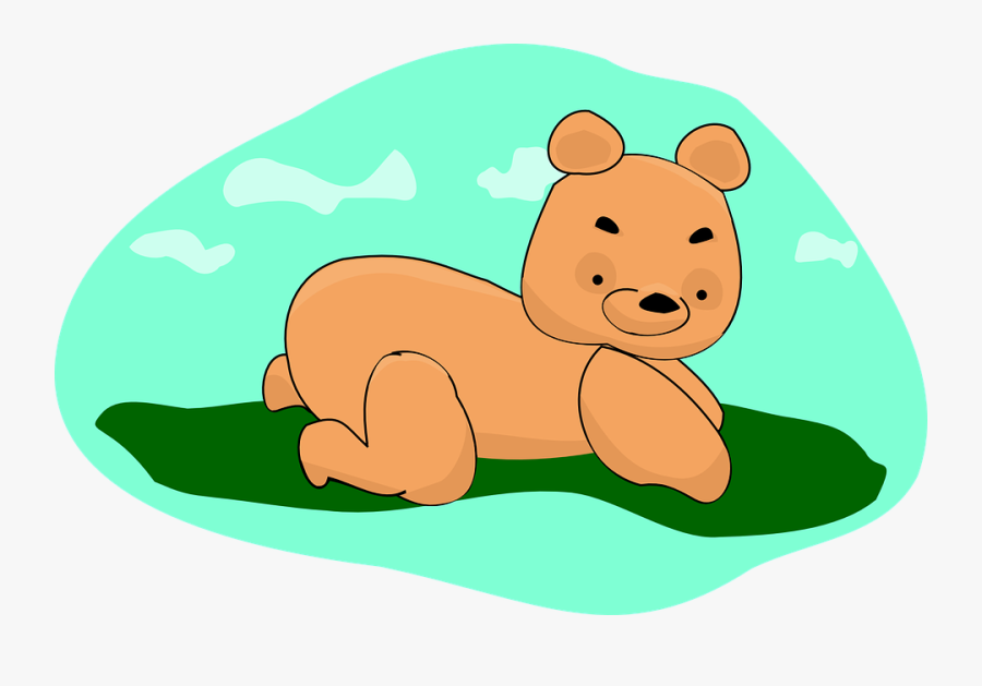 Stuffed Dog Clipart - Teddy Bear Bending Over, Transparent Clipart