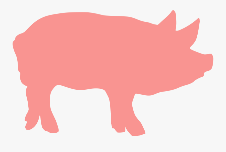 Animaux Icons Png Free - Pig Silhouette Png Pink, Transparent Clipart