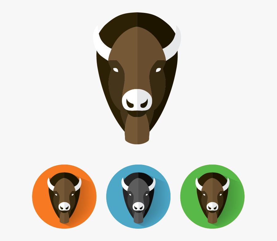Transparent Buffalo Silhouette Png - American Bison, Transparent Clipart