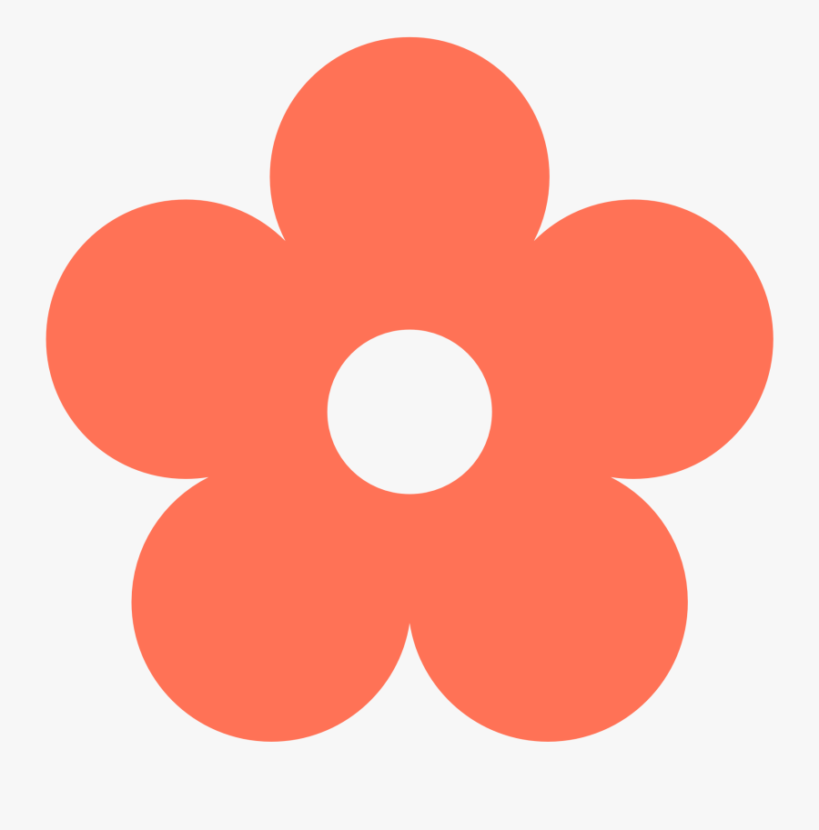 Transparent Peach Clipart - Transparent Background Flower Clipart, Transparent Clipart