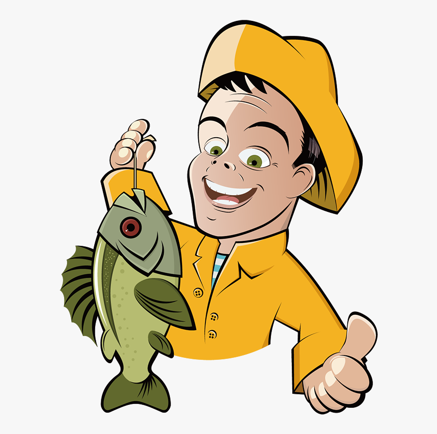 Fishing Cartoon Fisherman Clip Art - Ice Cream Man Clipart, Transparent Clipart