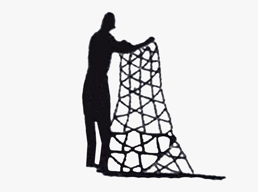 Fisherman Handling Fishing Net Fish Nets, Fishing, - Fishing With Net Png, Transparent Clipart