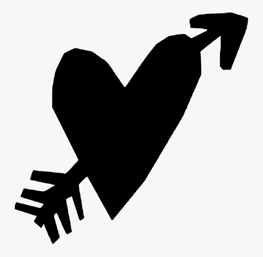 Heart With Arrow Clipart - Clip Art, Transparent Clipart