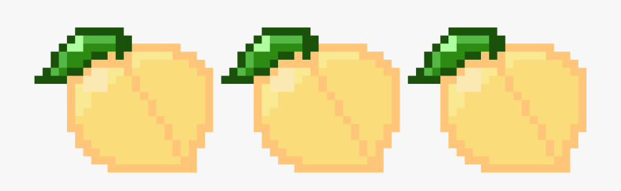 Transparent Peaches Png - 8 Bit Heart Png, Transparent Clipart