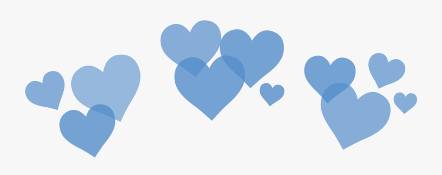 Overlays Crown Heart Tumblr Blue Pictures Png Overlays - Png Heart Crown Black, Transparent Clipart