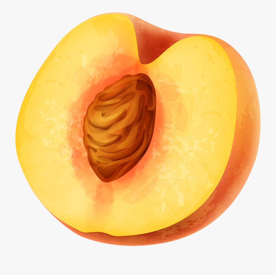 Picture Free Stock Half Peach Png Clip, Transparent Clipart