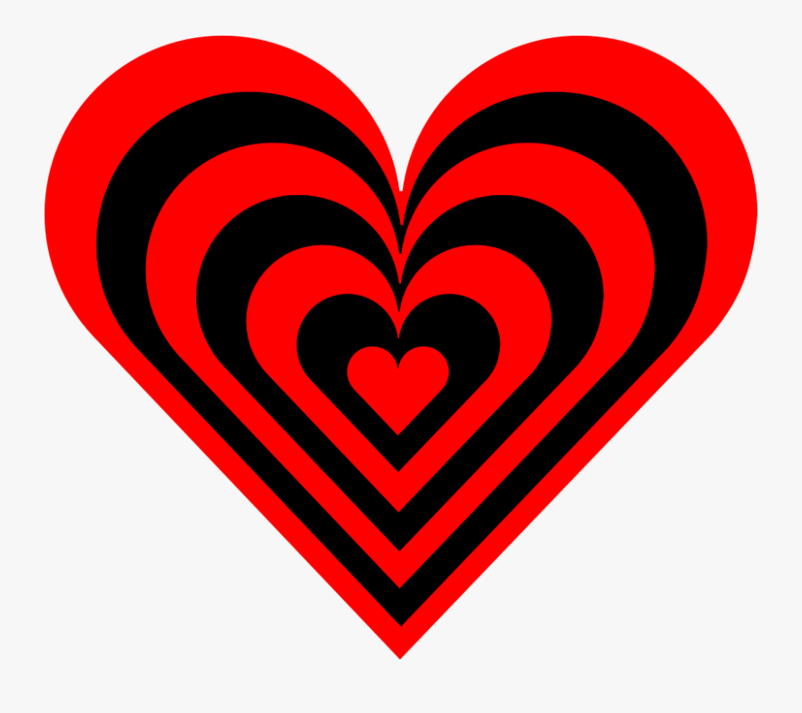 Bunting Banner Red Black Clip - Corazon Rojo Negro Blanco, Transparent Clipart
