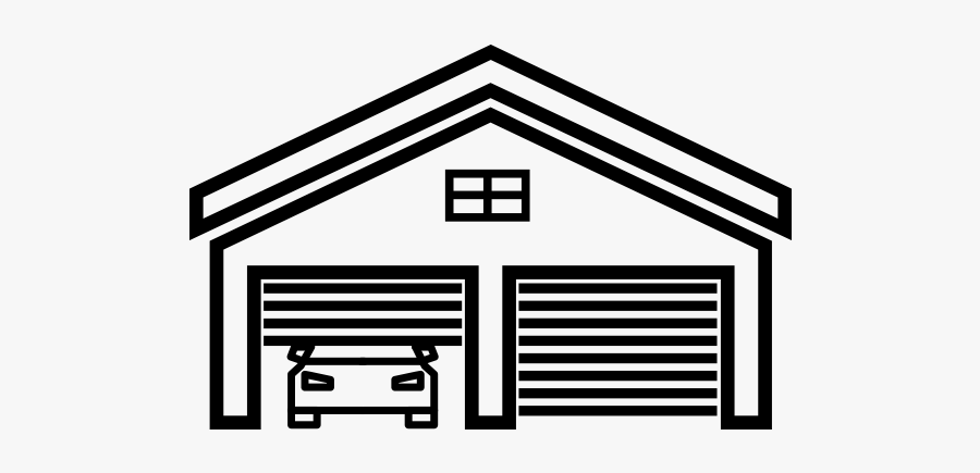 Garage Clipart Dwelling - House, Transparent Clipart