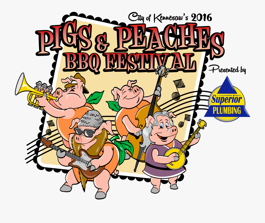 City Of Kennesaw Bbq Festival Returns August 26-27 - Cartoon, Transparent Clipart