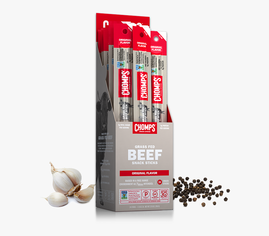 Beef Jerky Clipart Rare Steak - Chomps Sticks, Transparent Clipart
