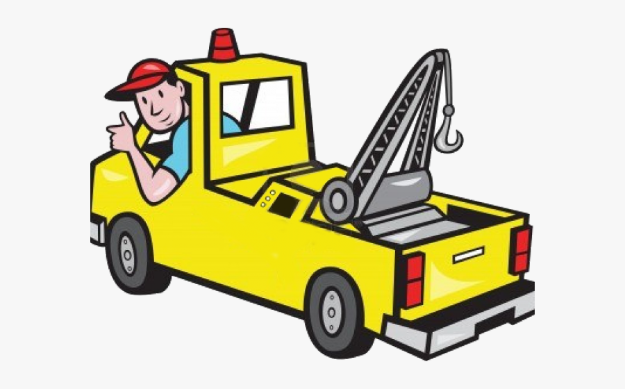 Truck Garage Cliparts - Towing Service, Transparent Clipart