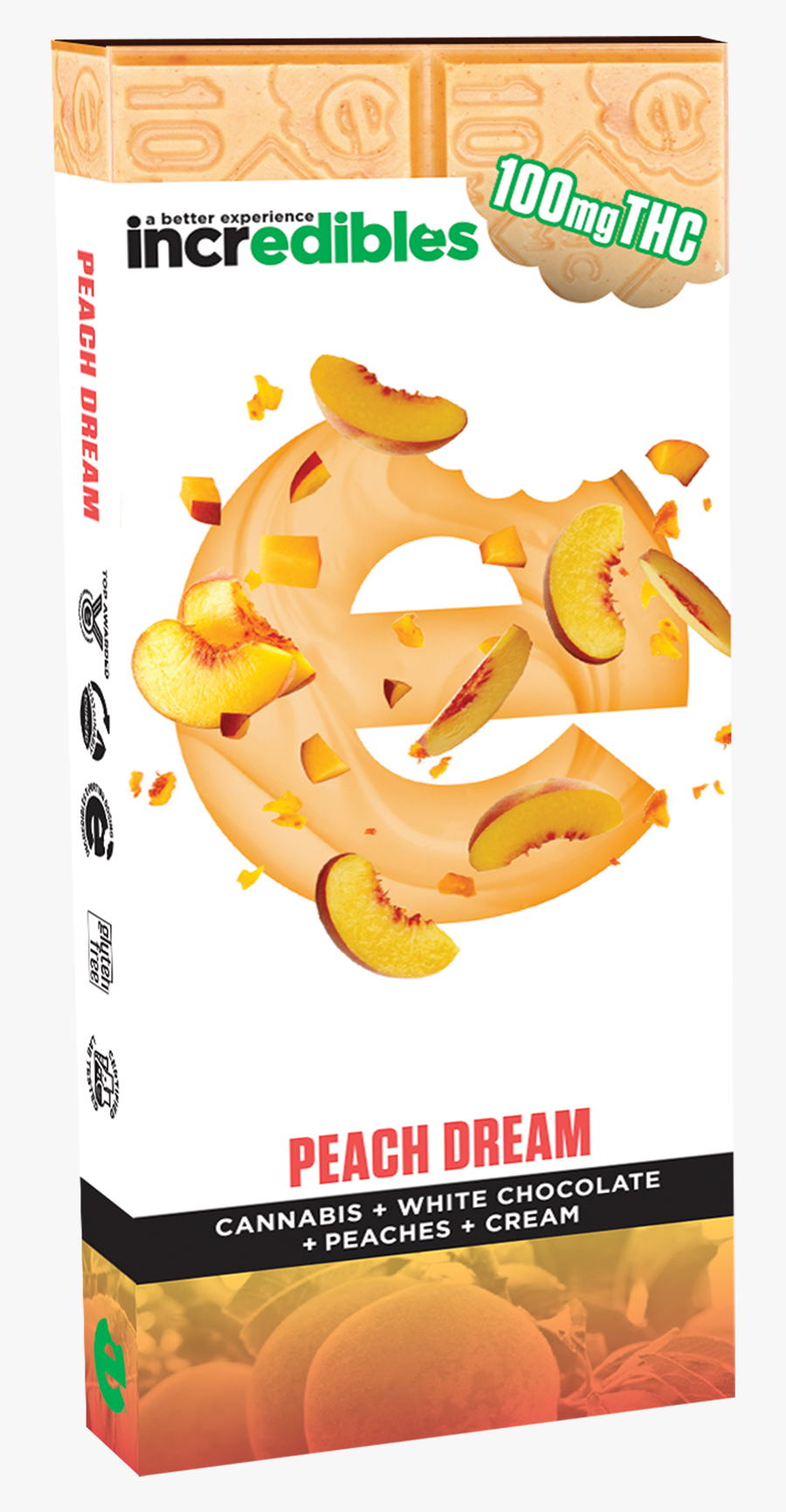Clip Art Peaches And Cream Font Free - Incredibles Peach Dream, Transparent Clipart