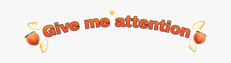 #crown #hearts #peach #peaches #peachy #givemeattention - Illustration, Transparent Clipart