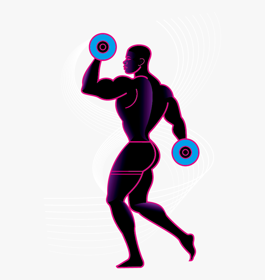 Transparent Weightlifting Clipart - Lifting Weights Clipart Silhouette, Transparent Clipart