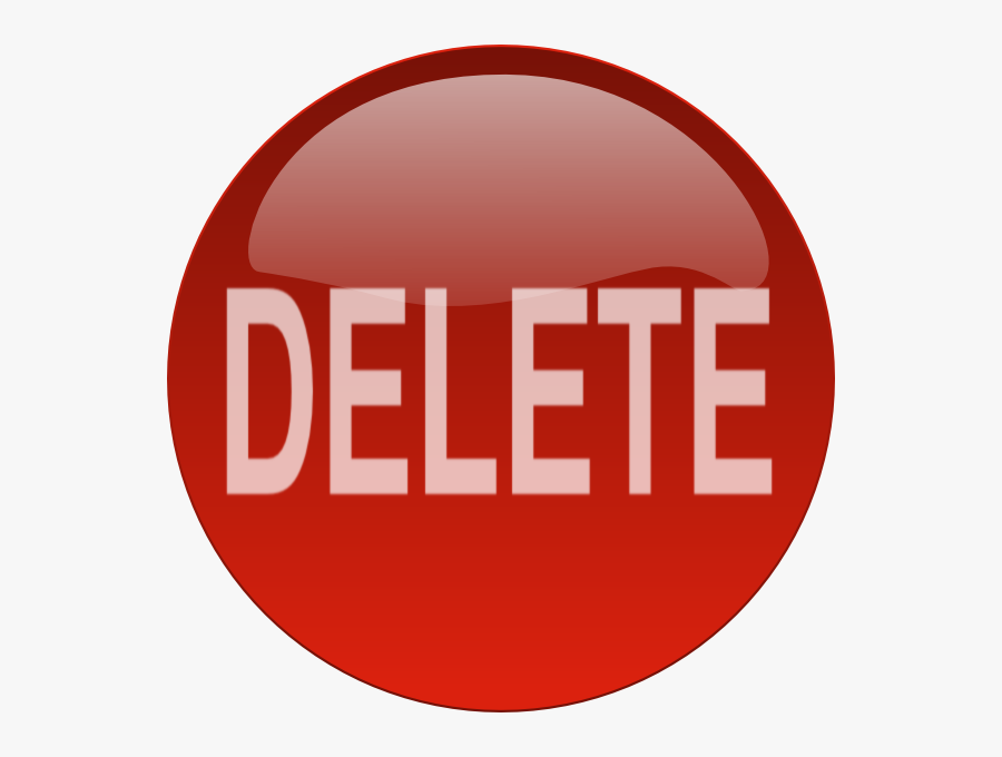 Delete Button Png Free Download - Delete Button With No Background, Transparent Clipart