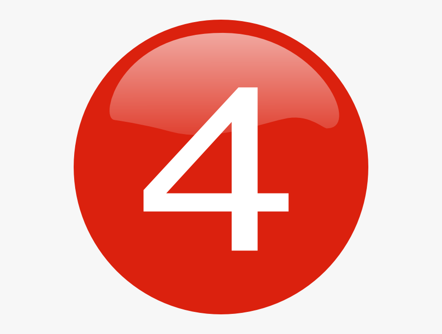 Number 3 Button Clipart , Png Download - Number 4 Button Png, Transparent Clipart