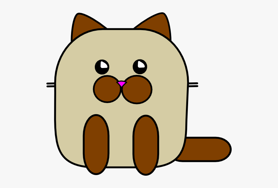 Siamese Cat Cute Kitty Clipart - Kitty Code Cartoon Siamese, Transparent Clipart