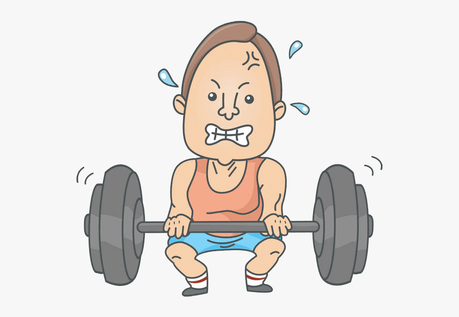 Illustration Weightlifters, Transparent Clipart
