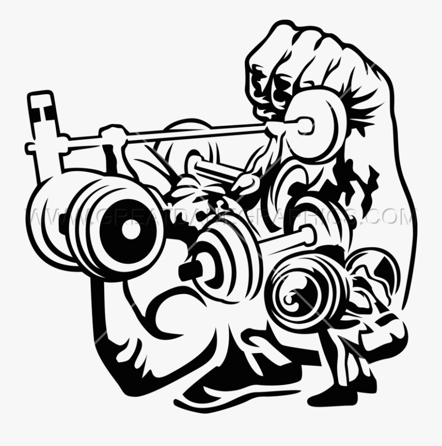Transparent Weights Clipart - Weight Lifting Art, Transparent Clipart