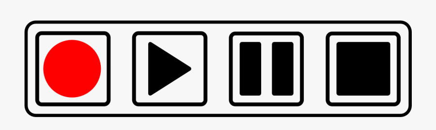 Buttons Stop Play Pause Record Png Image Picpng - Play Pause Stop Button Png, Transparent Clipart