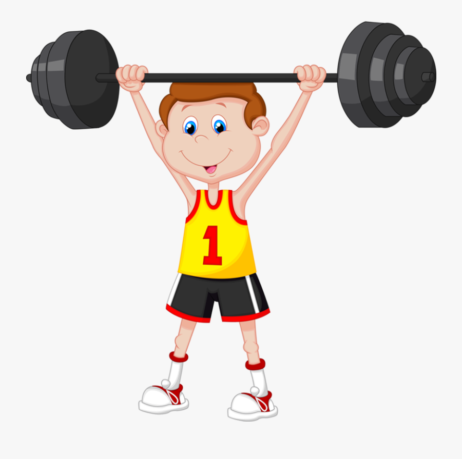 Gym - Lift Weight Cartoon, Transparent Clipart