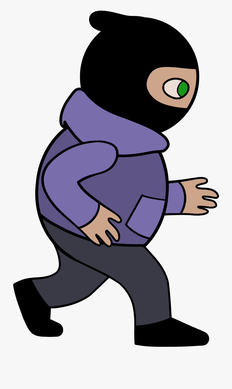 Clip Art Burglary Animated Film Gif Robbery - Bank Robber Gif Transparent, Transparent Clipart