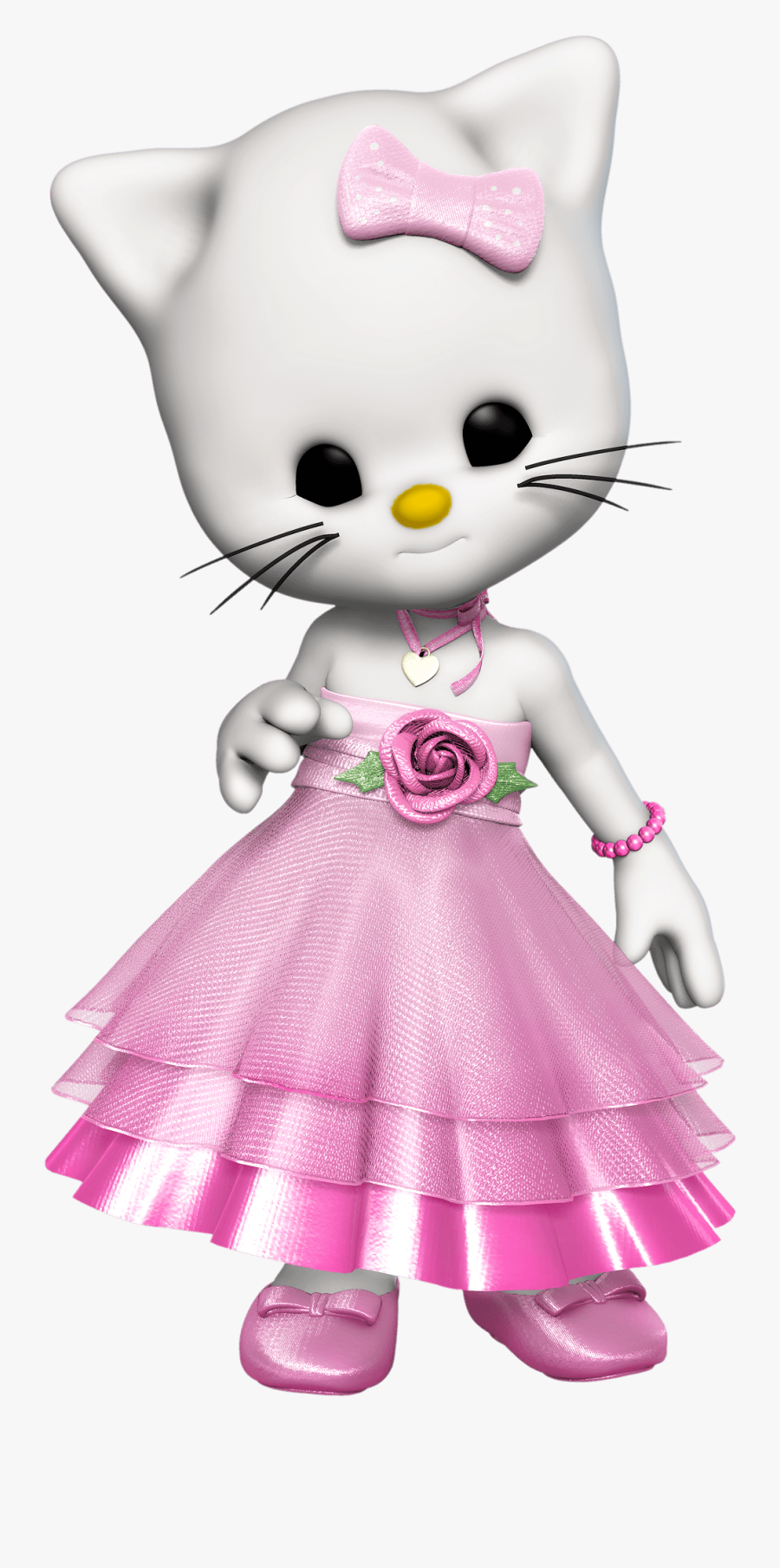 Cartoon Kitty Clipart - Doll, Transparent Clipart