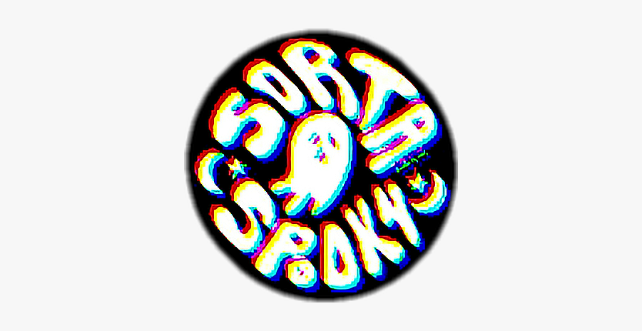 #halloween #sticker #pin #clipart #ghost #spooky #creepy - Sorta Spooky Sticker, Transparent Clipart