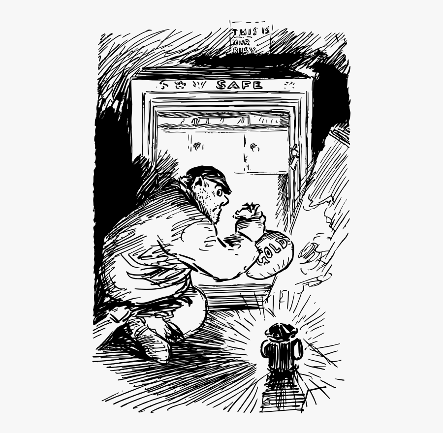 Human Behavior,art,visual Arts - Burglary Drawing, Transparent Clipart