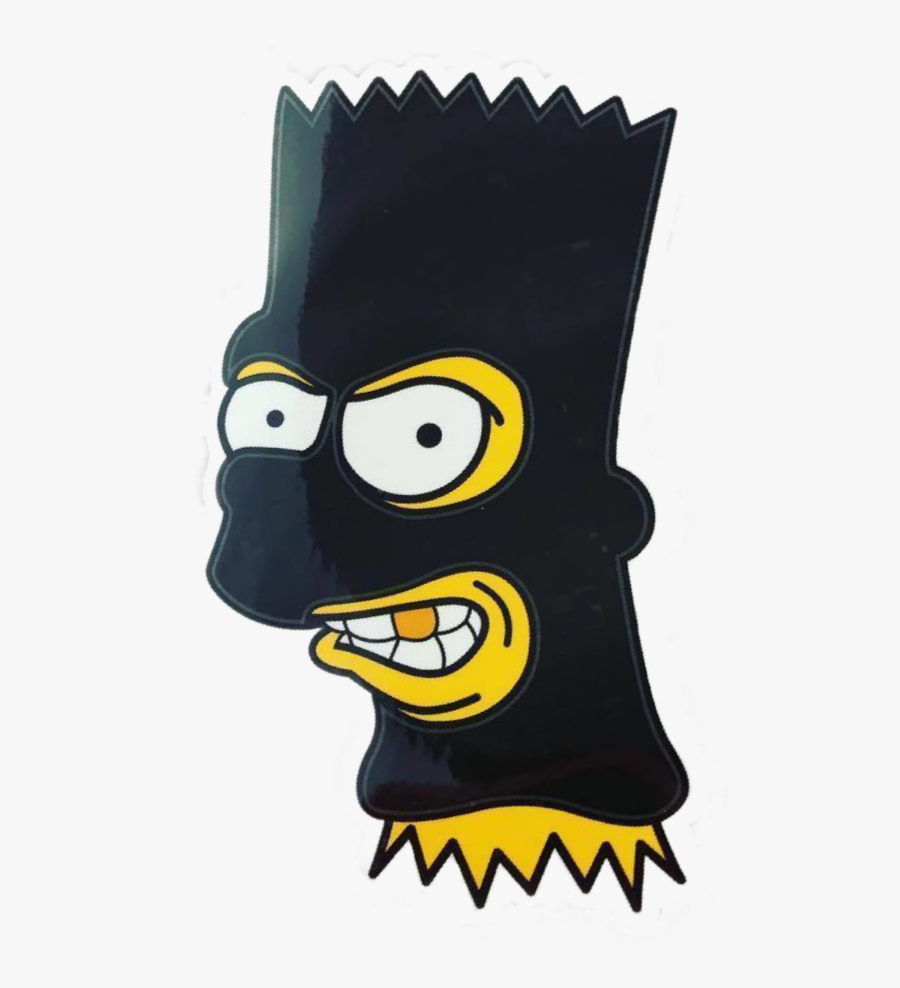 #gangster #stickergang #bart #simpsons #robber #mob - Bart Simpson Gangster, Transparent Clipart