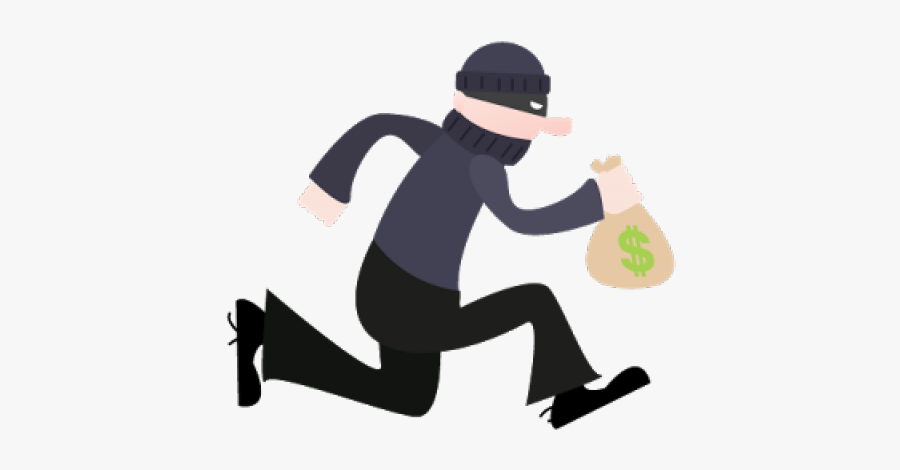 Vector Freeuse Bank Robbers Clipart - Bank Robbery Clip Art, Transparent Clipart