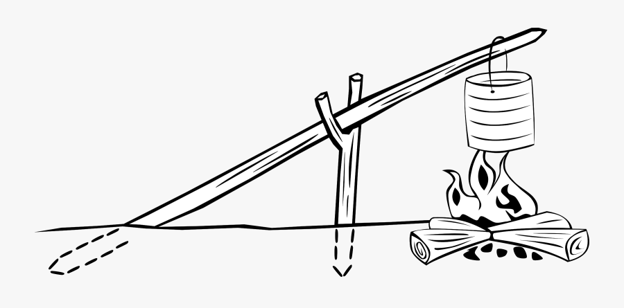 Crane Fire In Scouting, Transparent Clipart