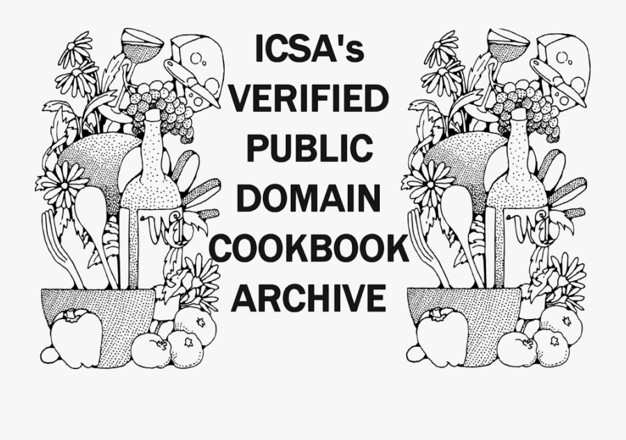 Public Domain Cookbook Art, Transparent Clipart