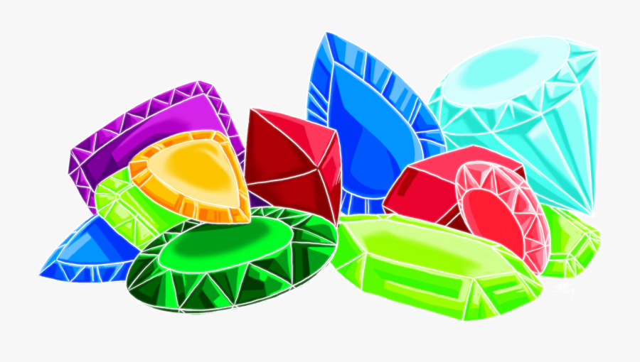 Gemstone Clipart Colorful Gem - Gems Clipart Png, Transparent Clipart