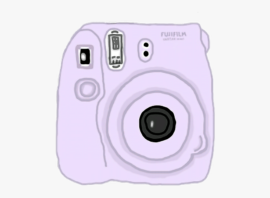 Mini Instapic Polaroid Tumblr Sticker By Ana054965 - Purple Polaroid Camera Sticker, Transparent Clipart