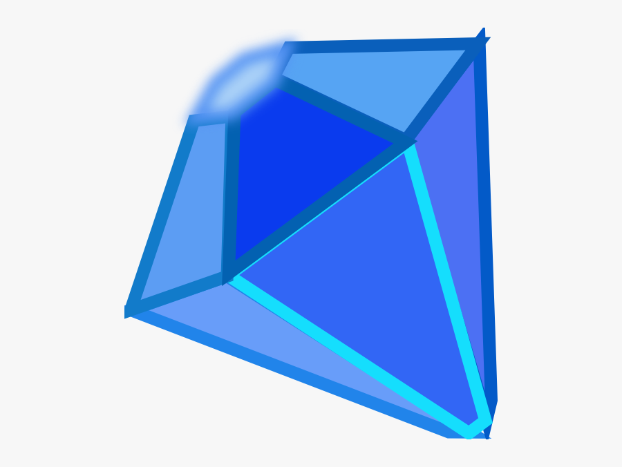 Gem - Clipart - Blue Gem Clipart, Transparent Clipart
