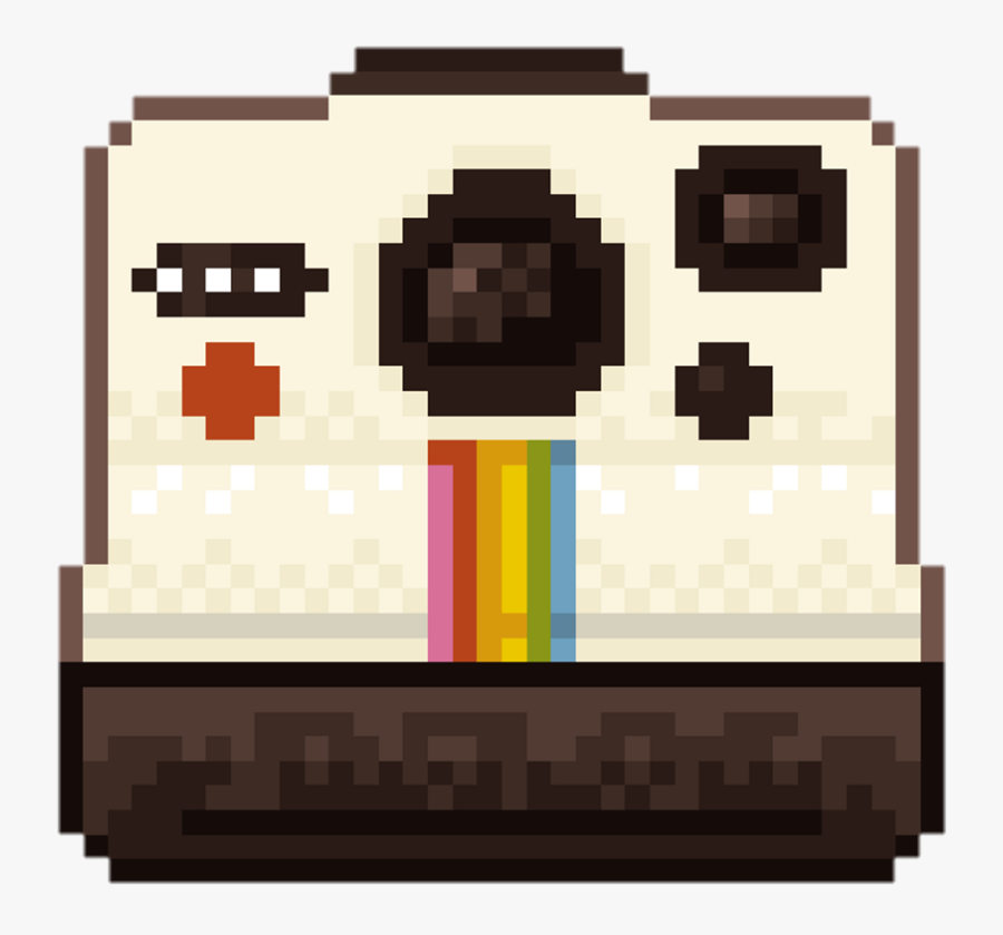 #polaroid #polaroidcamera #camera #pixel #art #pixelart - Pixel Art Polaroid Camera, Transparent Clipart