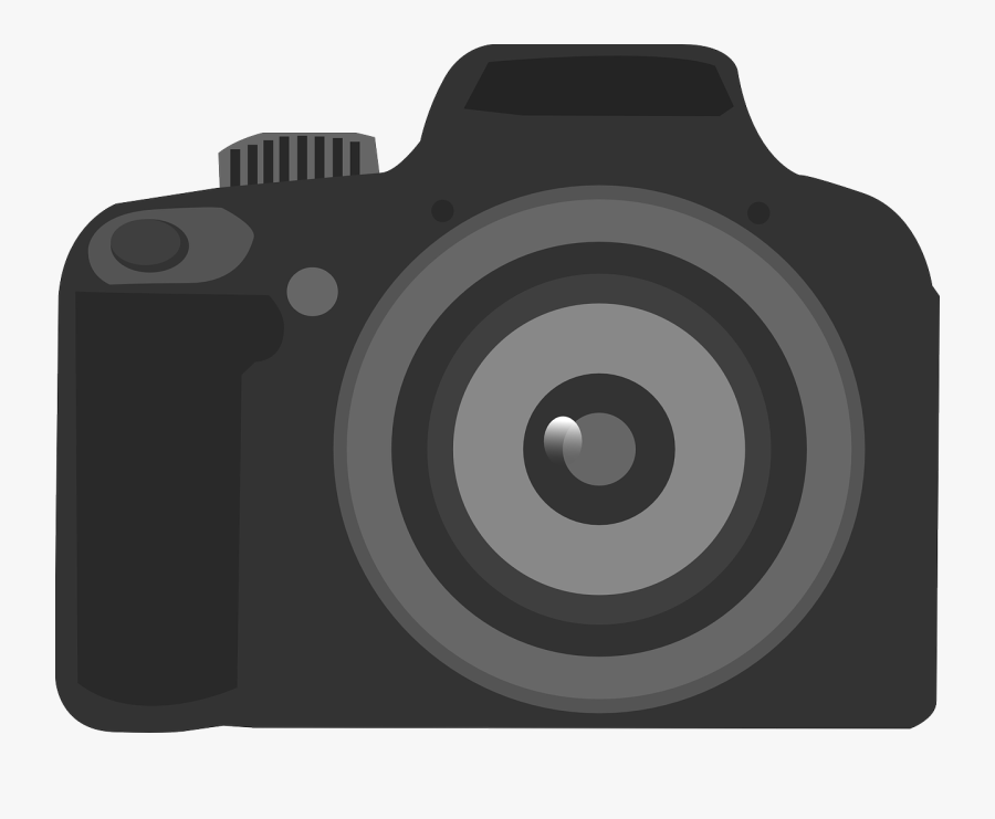 Cartoon Digital Slr Camera, Transparent Clipart