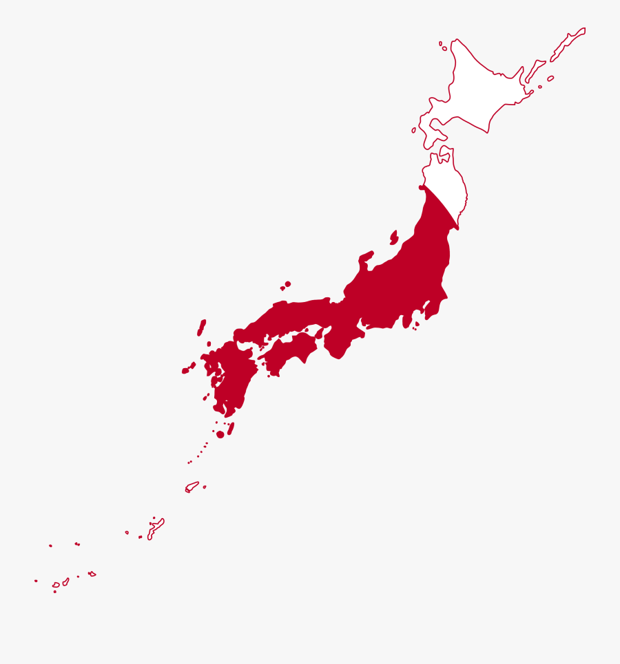Flag Map Japan Suparedonkulous Flagartist - Japan Map, Transparent Clipart