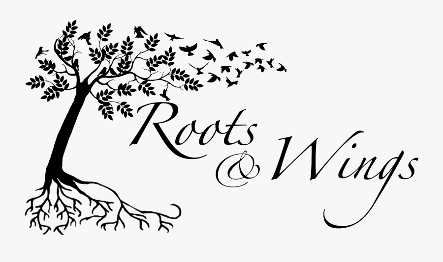 Banner Transparent Library Roots Transparent Wing - Tree With Roots Wings, Transparent Clipart