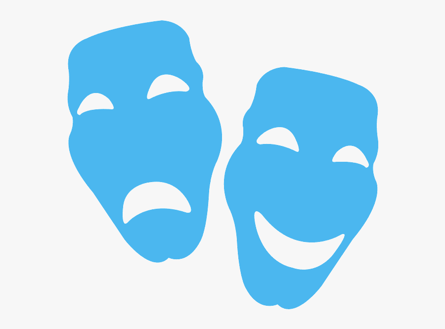 Theater Arts Clipart Blue Color, Transparent Clipart