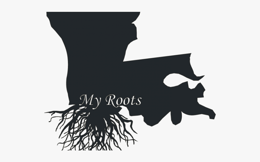 Roots Clipart Louisiana - Silhouette, Transparent Clipart
